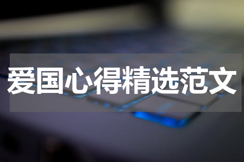 爱国心得精选范文