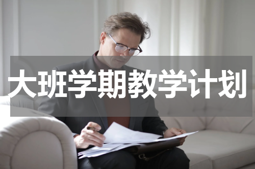 大班学期教学计划