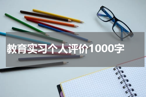 教育实习个人评价1000字