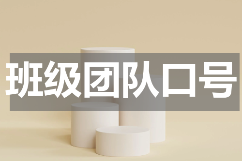 班级团队口号