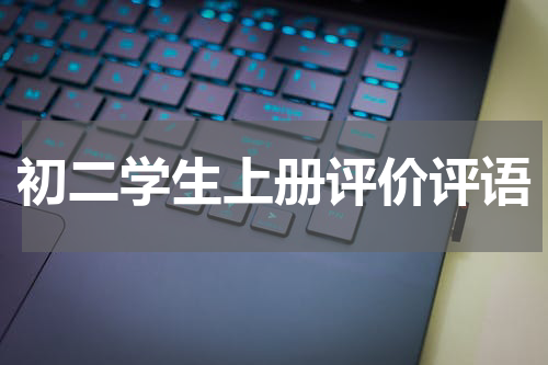 初二学生上册评价评语