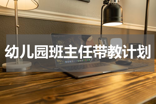 幼儿园班主任带教计划