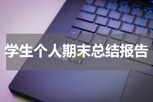 学生个人期末总结报告