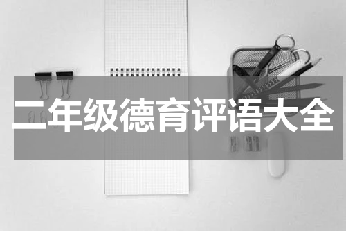二年级德育评语大全