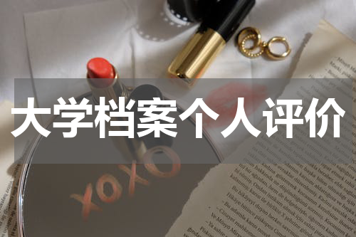 大学档案个人评价