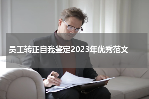 员工转正自我鉴定2023年优秀范文
