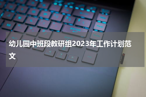 幼儿园中班段教研组2023年工作计划范文