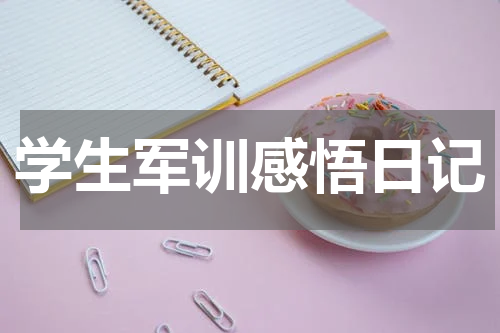 学生军训感悟日记