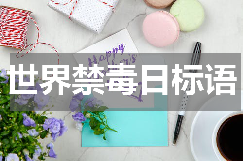 世界禁毒日标语