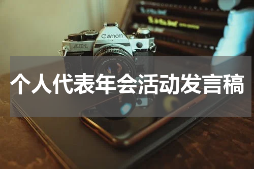 个人代表年会活动发言稿