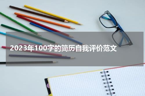 2023年100字的简历自我评价范文