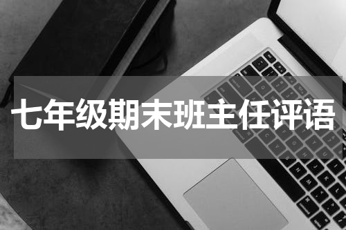 七年级期末班主任评语