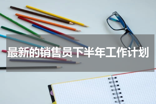 最新的销售员下半年工作计划