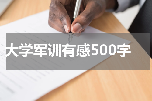 大学军训有感500字