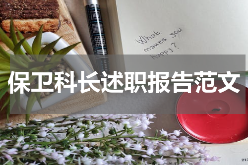 保卫科长述职报告范文