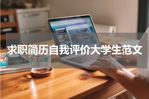 求职简历自我评价大学生范文