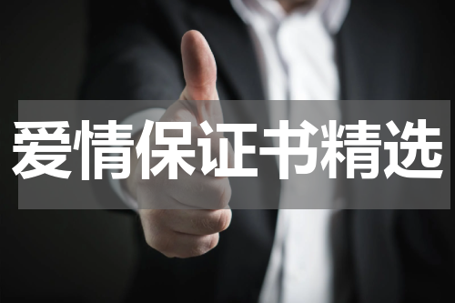 爱情保证书精选