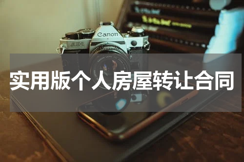 实用版个人房屋转让合同