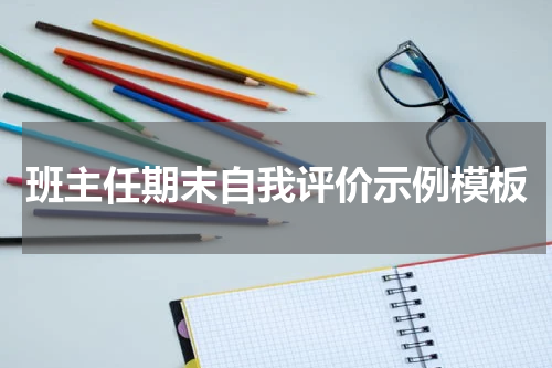 班主任期末自我评价示例模板