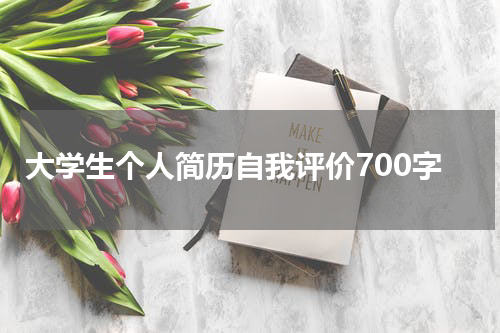 大学生个人简历自我评价700字