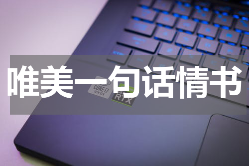 唯美一句话情书