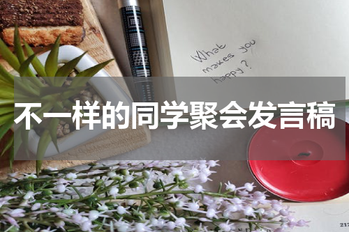 不一样的同学聚会发言稿