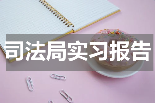 司法局实习报告