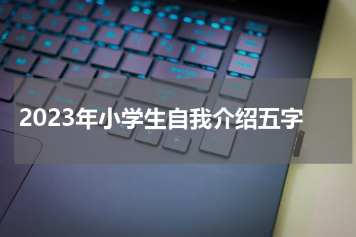 2023年小学生自我介绍五字