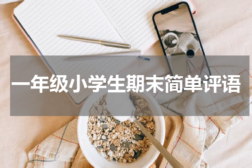 一年级小学生期末简单评语