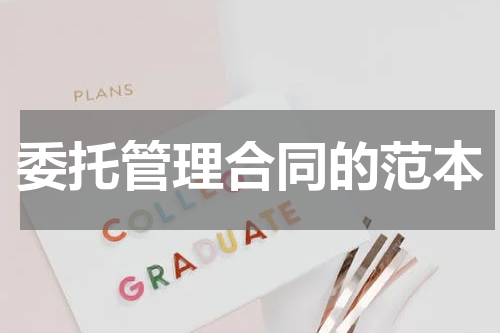 委托管理合同的范本