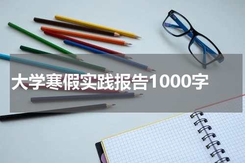 大学寒假实践报告1000字