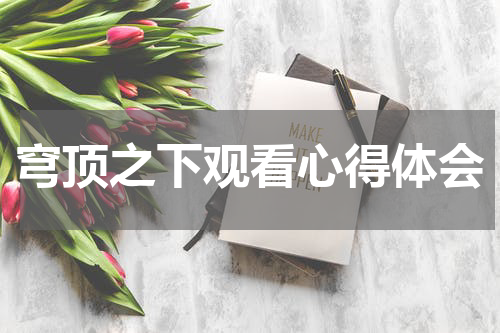 穹顶之下观看心得体会