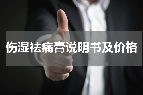 伤湿祛痛膏说明书及价格
