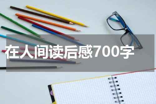 在人间读后感700字