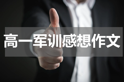 高一军训感想作文