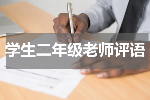 学生二年级老师评语