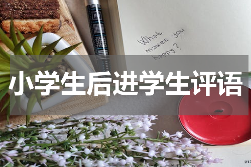 小学生后进学生评语