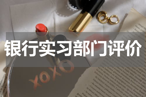 银行实习部门评价