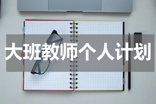 大班教师个人计划