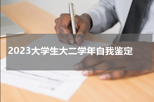 2023大学生大二学年自我鉴定