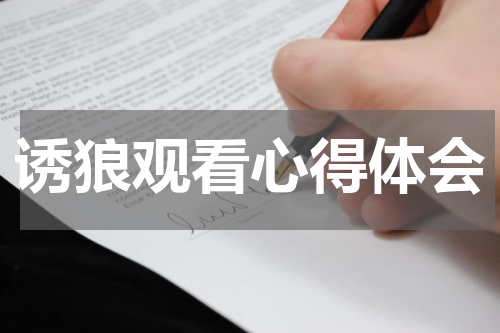 诱狼观看心得体会
