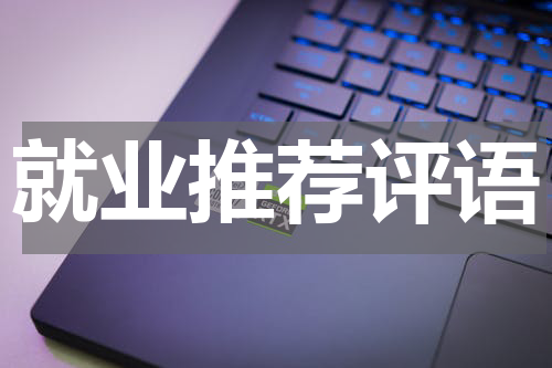 就业推荐评语
