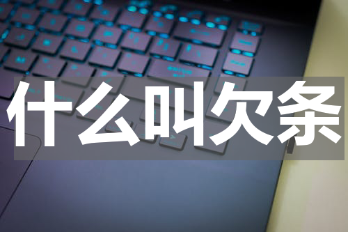 什么叫欠条
