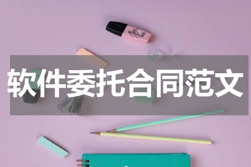 软件委托合同范文