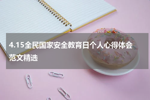4.15全民国家安全教育日个人心得体会范文精选