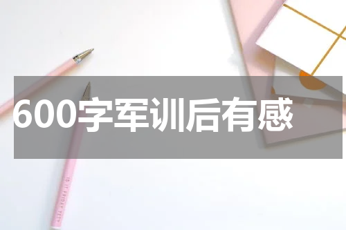 600字军训后有感