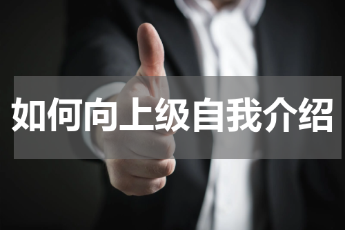 如何向上级自我介绍