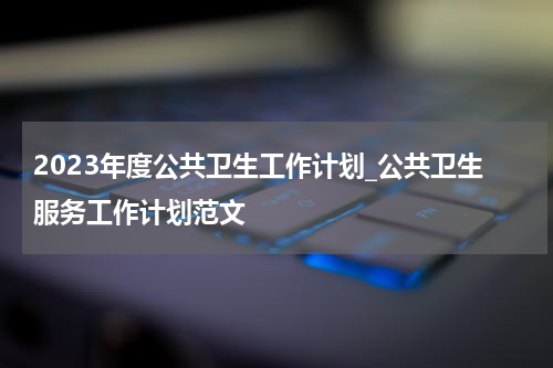 2023年度公共卫生工作计划_公共卫生服务工作计划范文
