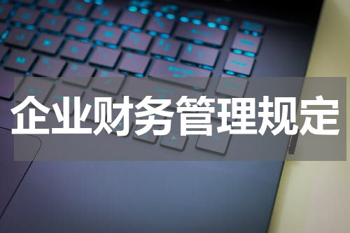 企业财务管理规定