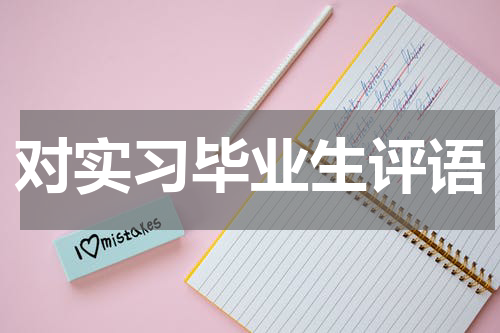 对实习毕业生评语